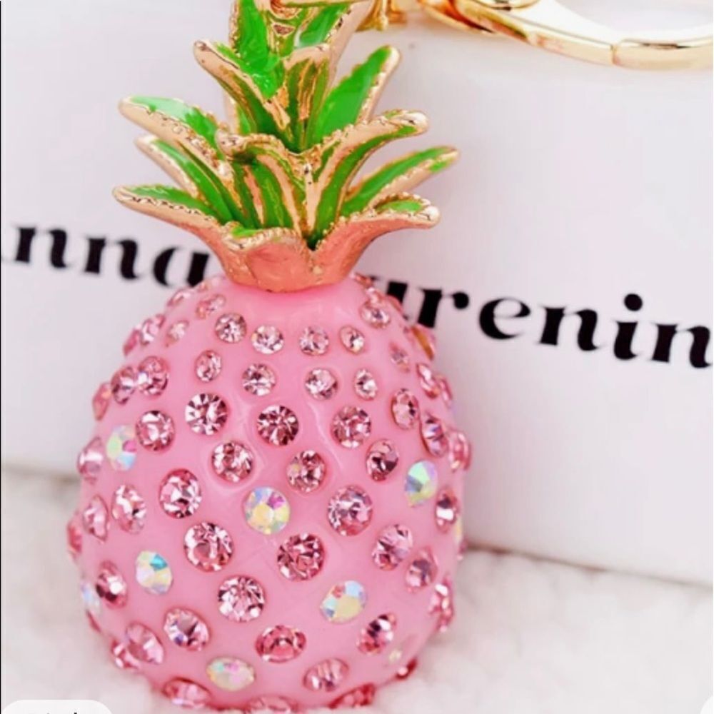 PINEAPPLE RHINESTONE KEYRING